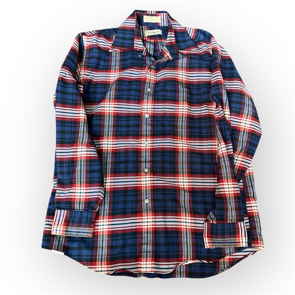 L.L. Bean Men's Plaid Shirt Size 16-34